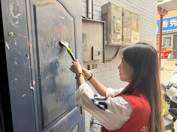 养成教育|保定理工学院管理学院开展社区公益志愿服务
